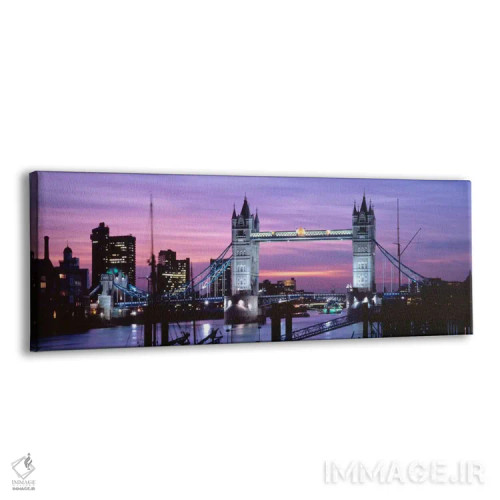 تابلو پل برج در شب، لندن، انگلستان، پادشاهی متحد اثر پانورامیک ایمجز (استودیو عکاسی عریض) - نمای پرسپکتیو محصول