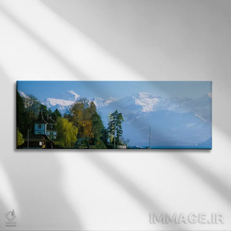 تابلو چشمانداز کوهستانی، برن، سوئیس اثر پانورامیک ایمجز (استودیو عکاسی عریض) - نمای روبهرو روی دیوار