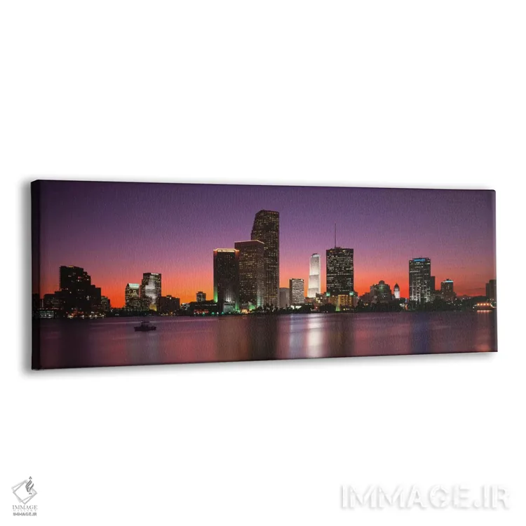 تابلو غروب خلیج بیسکاین، میامی، فلوریدا، ایالات متحده آمریکا اثر پانورامیک ایمجز (استودیو عکاسی عریض) - نمای پرسپکتیو محصول