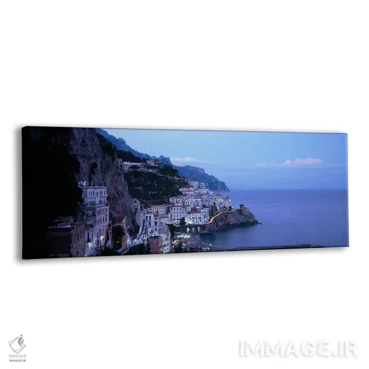 تابلو نمای بالا از آمالفی، سواحل آمالفی، سالرنو، کامپانیا، ایتالیا اثر پانورامیک ایمجز (استودیو عکاسی عریض) - نمای پرسپکتیو محصول