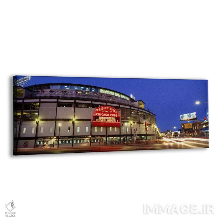 تابلو ایالات متحده آمریکا، ایلینوی، شیکاگو، کوبها، بیسبال #۳ اثر پانورامیک ایمجز (استودیو عکاسی عریض) - نمای پرسپکتیو محصول