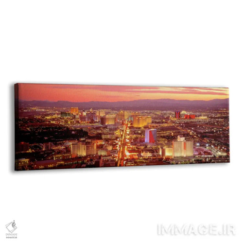 تابلو نمای هوایی لاس وگاس، نوادا، آمریکا اثر پانورامیک ایمجز (استودیو عکاسی عریض) - نمای پرسپکتیو محصول