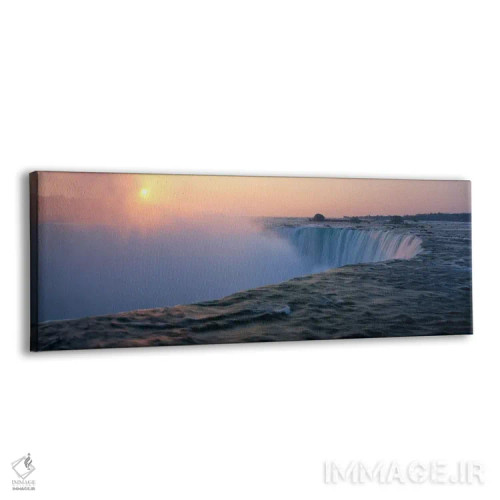 تابلو طلوع خورشید در آبشارهای هورس شو، نیویورک، آمریکا اثر پانورامیک ایمجز (استودیو عکاسی عریض) - نمای پرسپکتیو محصول