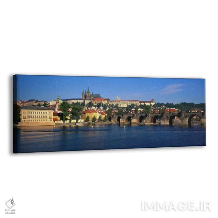 تابلو رودخانه ویتاوا، پل چارلز، پراگ، جمهوری چک اثر پانورامیک ایمجز (استودیو عکاسی عریض) - نمای پرسپکتیو محصول