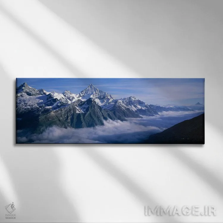 تابلو پوشش ابر، آلپهای سوئیس، سوئیس اثر پانورامیک ایمجز (استودیو عکاسی عریض) - نمای روبهرو روی دیوار