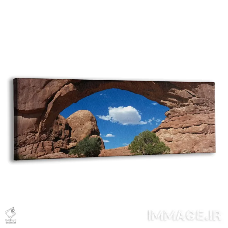 تابلو نمای ابری از زاویه پایین از پنجره شمالی (یکی از مناظر)، پارک ملی آرچز، یوتا، آمریکا اثر پانورامیک ایمجز (استودیو عکاسی عریض) - نمای پرسپکتیو محصول