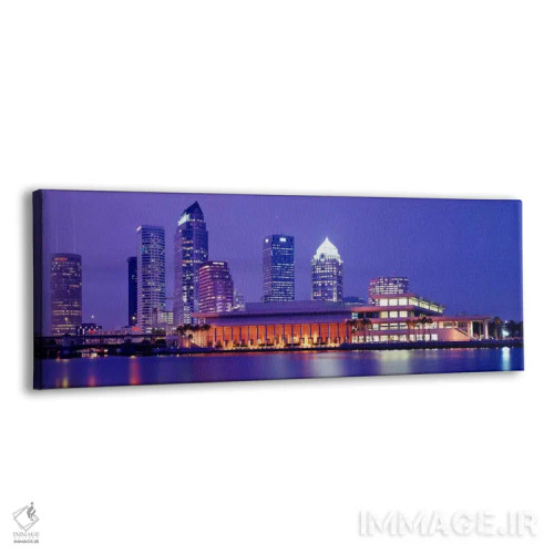 تابلو ساختمان در کنار آب، تامپا، فلوریدا، آمریکا اثر پانورامیک ایمجز (استودیو عکاسی عریض) - نمای پرسپکتیو محصول