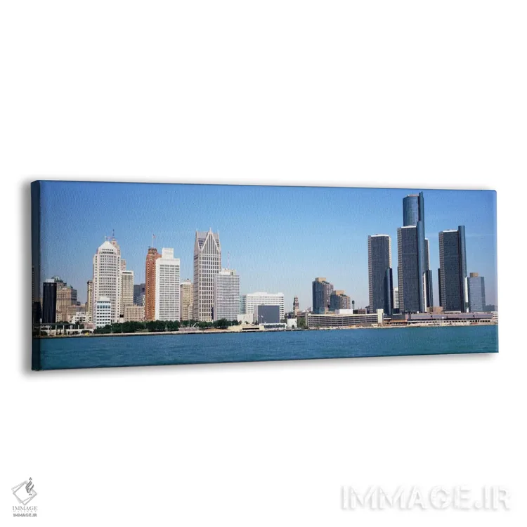 تابلو نمای شهری دیترویت، میشیگان، آمریکا اثر پانورامیک ایمجز (استودیو عکاسی عریض) - نمای پرسپکتیو محصول