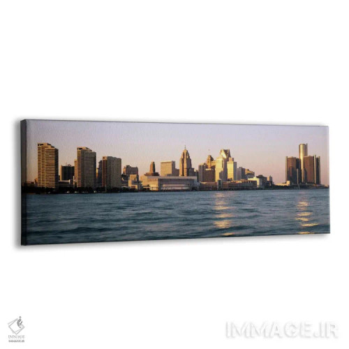 تابلو نمای شهری دیترویت، میشیگان، آمریکا اثر پانورامیک ایمجز (استودیو عکاسی عریض) - نمای پرسپکتیو محصول