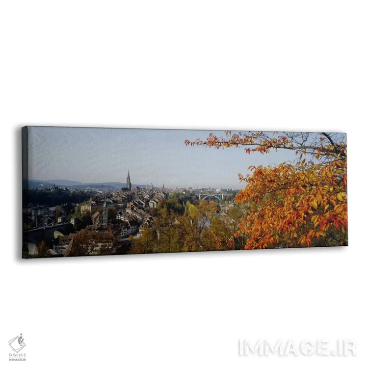 تابلو نمای زاویه بالا از ساختمانها، کانتون برن، سوئیس اثر پانورامیک ایمجز (استودیو عکاسی عریض) - نمای پرسپکتیو محصول