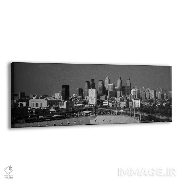 تابلو "ساختمانها در یک شهر، فیلادلفیا، ایالت پنسیلوانیا، ایالات متحده آمریکا" اثر پانورامیک ایمجز (استودیو عکاسی عریض) - نمای پرسپکتیو محصول