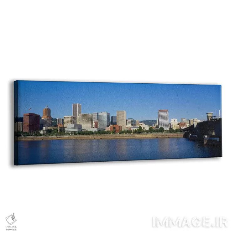 تابلو "ساختمانها در کنار ساحل، پورتلند، اورگن، ایالات متحده آمریکا" اثر پانورامیک ایمجز (استودیو عکاسی عریض) - نمای پرسپکتیو محصول