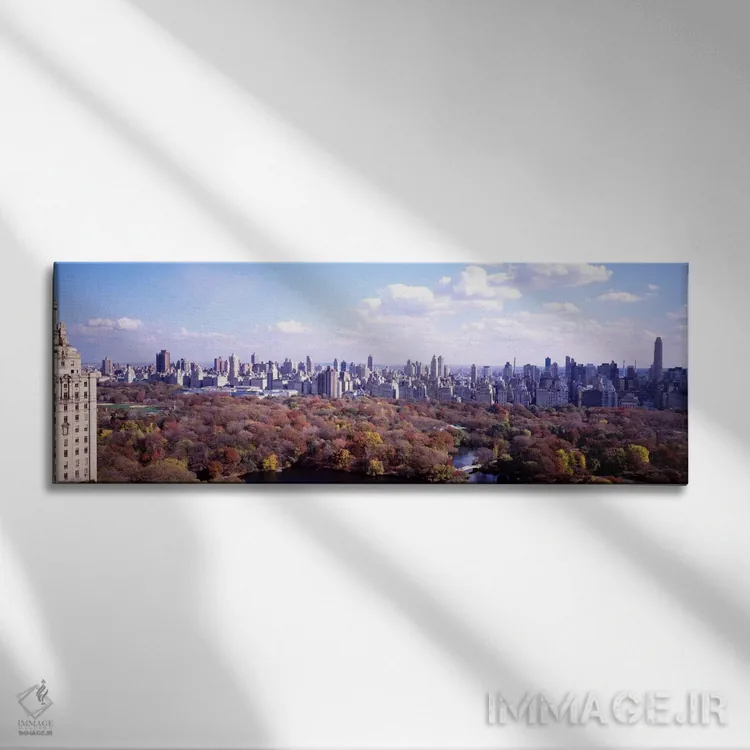 تابلو "پارک مرکزی، نیویورک سیتی، ایالت نیویورک، ایالات متحده آمریکا" اثر پانورامیک ایمجز (استودیو عکاسی عریض) - نمای روبهرو روی دیوار