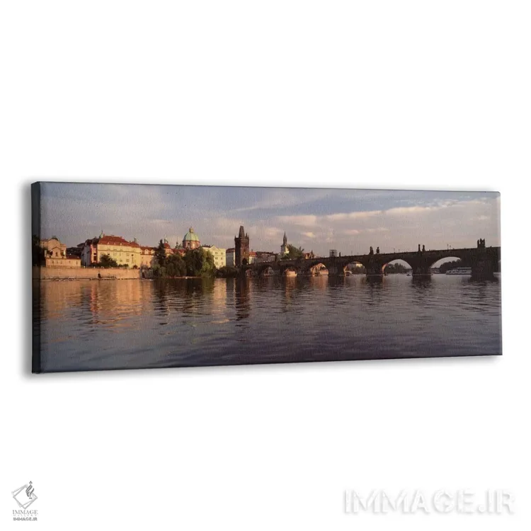 تابلو "پل چارلز بر روی رودخانه ولتاوا، پراگ، جمهوری چک" اثر پانورامیک ایمجز (استودیو عکاسی عریض) - نمای پرسپکتیو محصول
