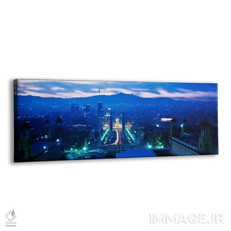 تابلو "بارسلونا، اسپانیا" اثر پانورامیک ایمجز (استودیو عکاسی عریض) - نمای پرسپکتیو محصول