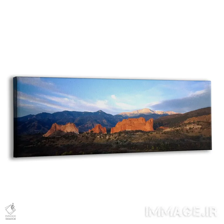 تابلو "شکلگیریهای سنگی در چشماندازی از باغ خدایان، کلرادو اسپرینگز، کلرادو، ایالات متحده آمریکا" اثر پانورامیک ایمجز (استودیو عکاسی عریض) - نمای پرسپکتیو محصول