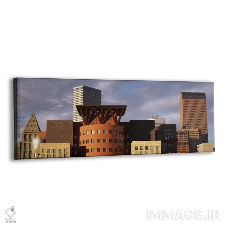 تابلو "آسمانخراشها در شهر، دنور، کلرادو، ایالات متحده آمریکا" اثر پانورامیک ایمجز (استودیو عکاسی عریض) - نمای پرسپکتیو محصول