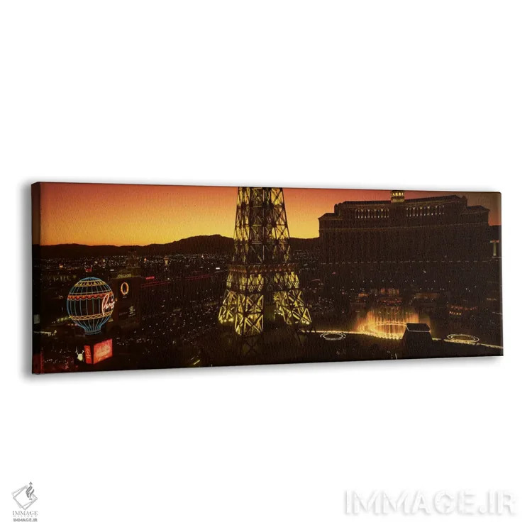 تابلو "نمای بالای یک شهر، لاس وگاس، نوادا، ایالات متحده آمریکا #۲" اثر پانورامیک ایمجز (استودیو عکاسی عریض) - نمای پرسپکتیو محصول