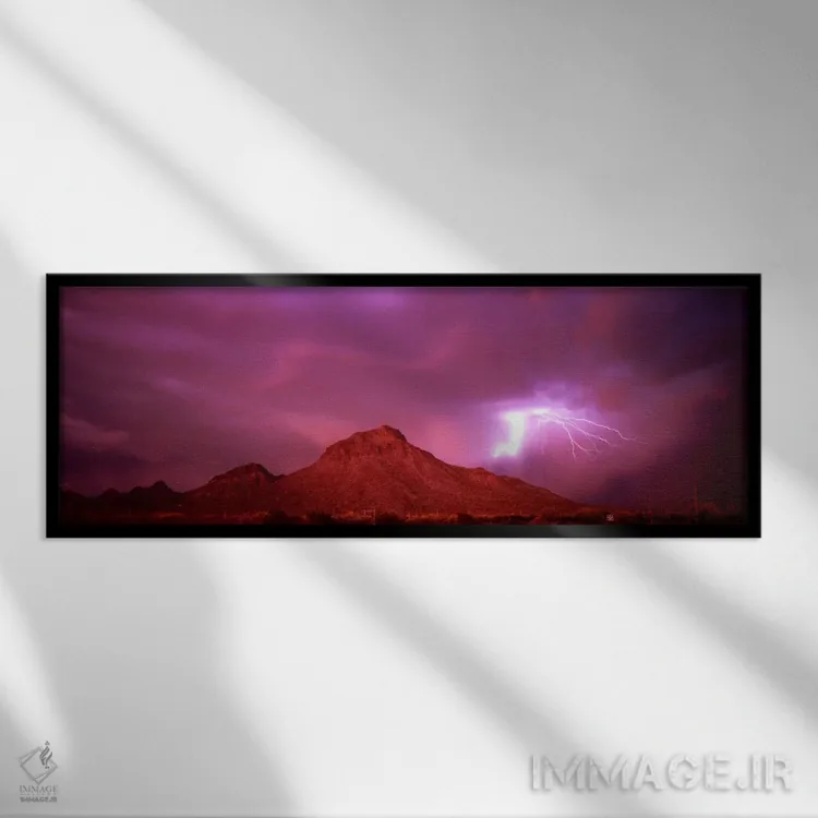 تابلو "توسان، آریزونا، ایالات متحده آمریکا" اثر پانورامیک ایمجز (استودیو عکاسی عریض) - نمای قابدار مشکی