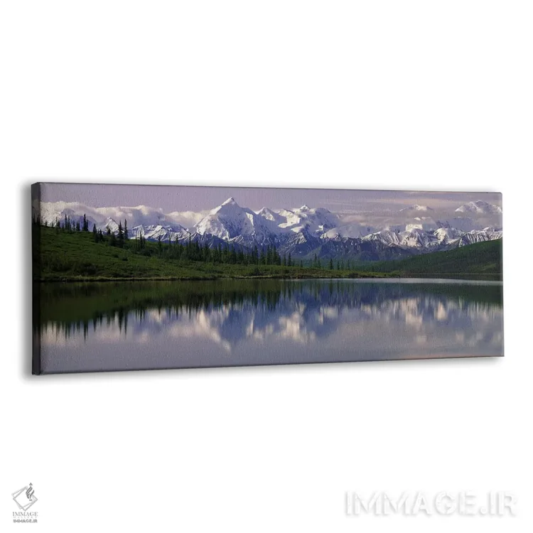 تابلو "دریاچه واندر، پارک ملی دنیالی، آلاسکا، ایالات متحده آمریکا" اثر پانورامیک ایمجز (استودیو عکاسی عریض) - نمای پرسپکتیو محصول