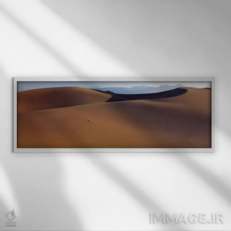 تابلو بیابان دره مرگ، کالیفرنیا، آمریکا اثر پانورامیک ایمجز (استودیو عکاسی عریض) - نمای قابدار سفید