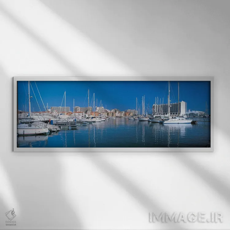 تابلو آلگاروه، پرتغال اثر پانورامیک ایمجز (استودیو عکاسی عریض) - نمای قابدار سفید