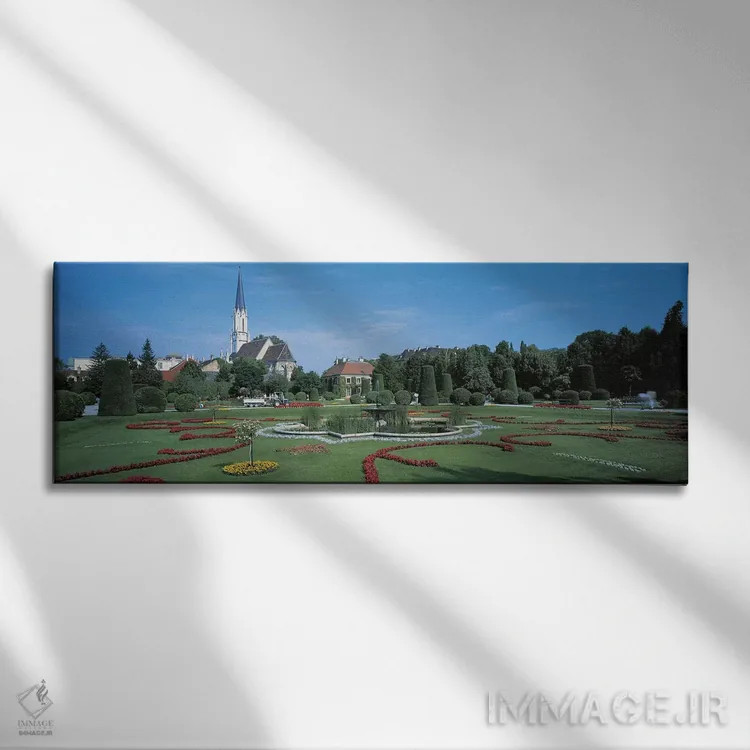تابلو کاخ شونبرون، وین، اتریش اثر پانورامیک ایمجز (استودیو عکاسی عریض) - نمای روبهرو روی دیوار