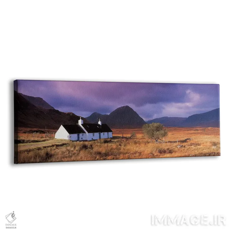 تابلو کلبه صخره سیاه، وایت کوریز، گلنکو، اسکاتلند اثر پانورامیک ایمجز (استودیو عکاسی عریض) - نمای پرسپکتیو محصول