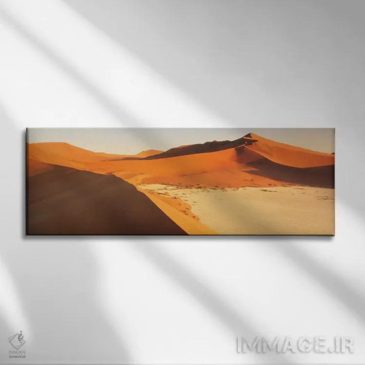 تابلو بیابان، نامیبیا اثر پانورامیک ایمجز (استودیو عکاسی عریض) - نمای روبهرو روی دیوار