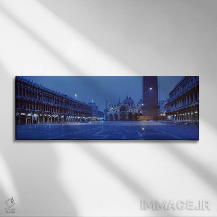 تابلو میدان سن مارکو، ونیز، ایتالیا اثر پانورامیک ایمجز (استودیو عکاسی عریض) - نمای روبهرو روی دیوار