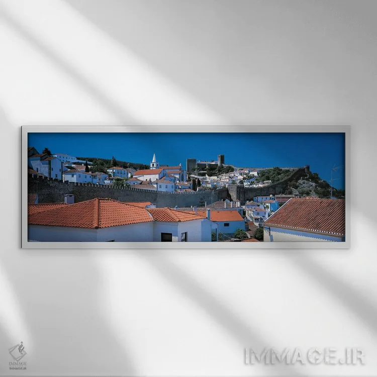تابلو اوبیدوش، پرتغال اثر پانورامیک ایمجز (استودیو عکاسی عریض) - نمای قابدار سفید