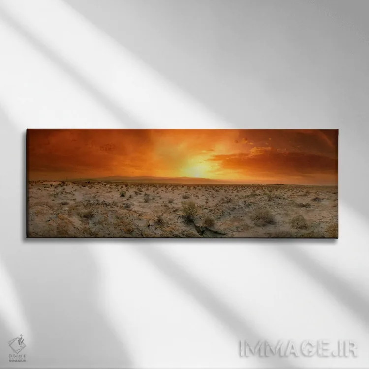 تابلو Palm Springs, Riverside County, California, USA,غروب بیابان، پالم اسپرینگز، شهرستان ریورساید، کالیفرنیا، آمریکا اثر پانورامیک ایمجز (استودیو عکاسی عریض) - نمای روبهرو روی دیوار