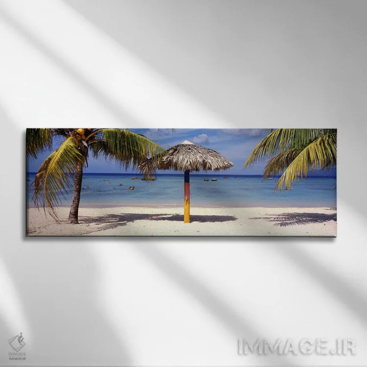 تابلو La Boca, Cuba,سایهبان ساحلی، لا بوکا، کوبا اثر پانورامیک ایمجز (استودیو عکاسی عریض) - نمای روبهرو روی دیوار