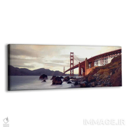 تابلو پل گلدن گیت سانفرانسیسکو کالیفرنیا آمریکا اثر پانورامیک ایمجز (استودیو عکاسی عریض) - نمای پرسپکتیو محصول