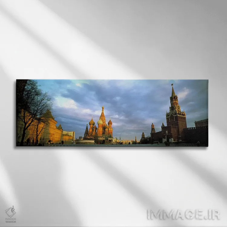 تابلو میدان سرخ مسکو روسیه اثر پانورامیک ایمجز (استودیو عکاسی عریض) - نمای روبهرو روی دیوار