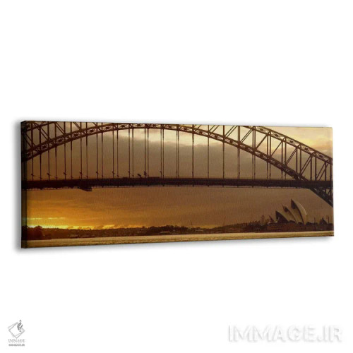 تابلو پل بندرگاه سیدنی استرالیا اثر پانورامیک ایمجز (استودیو عکاسی عریض) - نمای پرسپکتیو محصول