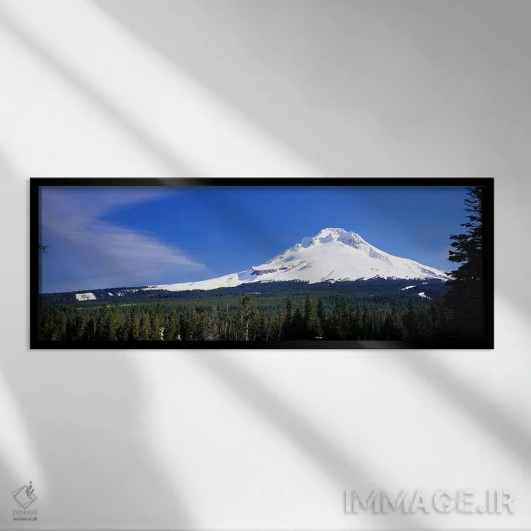 تابلو کوه هود، اورگان، آمریکا اثر پانورامیک ایمجز (استودیو عکاسی عریض) - نمای قابدار مشکی
