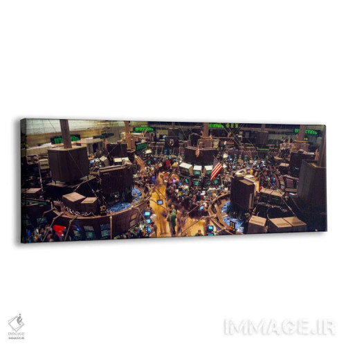 تابلو NYSE, New York City, New York, USA,سالن معاملات بورس نیویورک، نیویورک، آمریکا اثر پانورامیک ایمجز (استودیو عکاسی عریض) - نمای پرسپکتیو محصول
