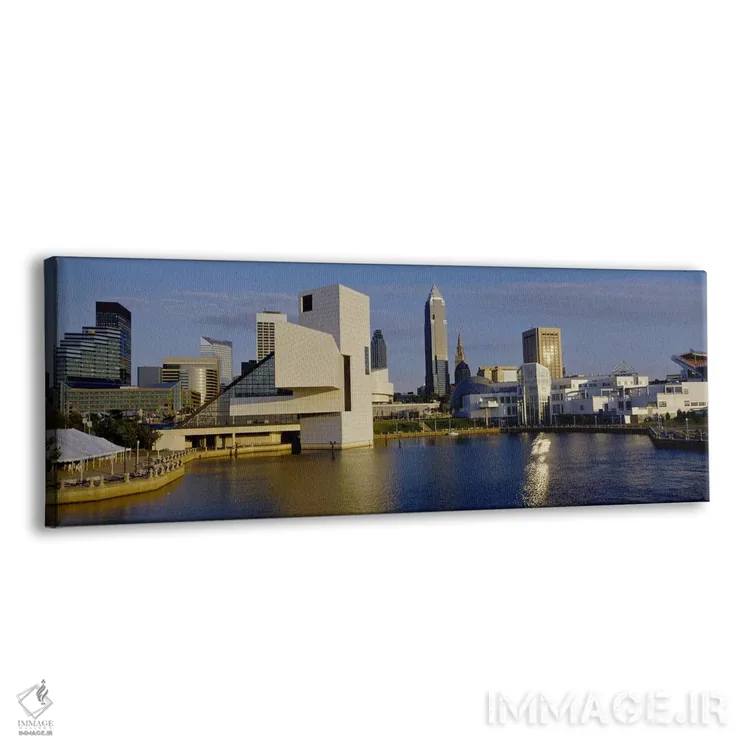 تابلو Cleveland, Ohio, USA,ساختمانها در شهر، کلیولند، اوهایو، آمریکا اثر پانورامیک ایمجز (استودیو عکاسی عریض) - نمای پرسپکتیو محصول