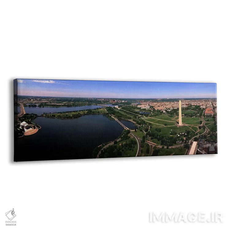 تابلو نمای هوایی واشینگتن دیسی، آمریکا اثر پانورامیک ایمجز (استودیو عکاسی عریض) - نمای پرسپکتیو محصول