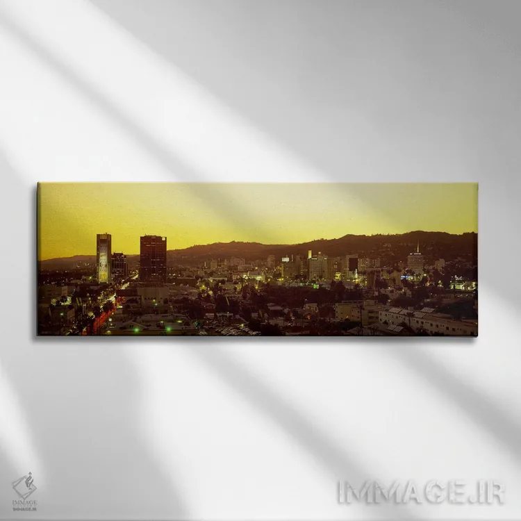 تابلو Hollywood, California, USA,تپههای هالیوود، لسآنجلس، کالیفرنیا، آمریکا اثر پانورامیک ایمجز (استودیو عکاسی عریض) - نمای روبهرو روی دیوار