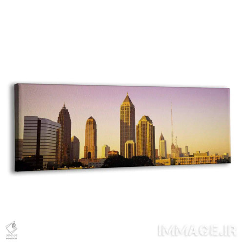 تابلو Atlanta, Georgia, USA,طلوع آفتاب، آتلانتا، جورجیا، آمریکا اثر پانورامیک ایمجز (استودیو عکاسی عریض) - نمای پرسپکتیو محصول
