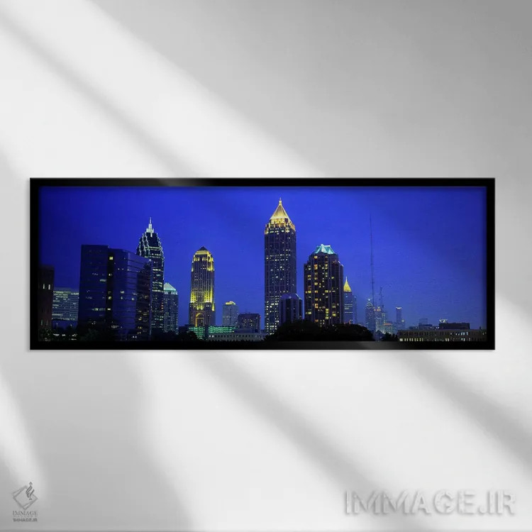 تابلو Atlanta, Georgia, USA,عصر، آتلانتا، جورجیا، آمریکا اثر پانورامیک ایمجز (استودیو عکاسی عریض) - نمای قابدار مشکی