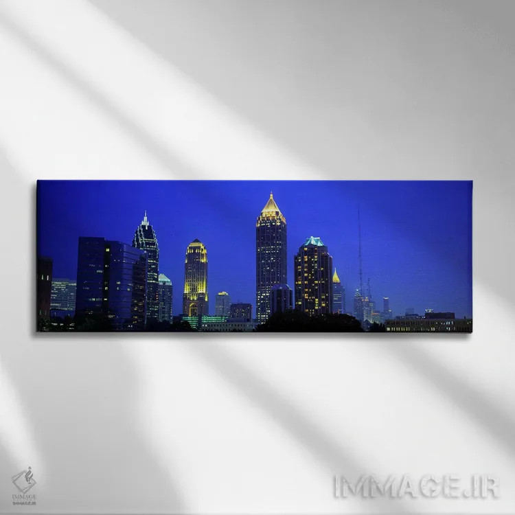 تابلو Atlanta, Georgia, USA,عصر، آتلانتا، جورجیا، آمریکا اثر پانورامیک ایمجز (استودیو عکاسی عریض) - نمای روبهرو روی دیوار