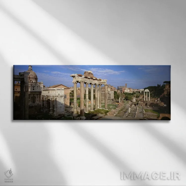 تابلو Rome, Lazio, Italy,فوروم رومی، رم، لاتزیو، ایتالیا اثر پانورامیک ایمجز (استودیو عکاسی عریض) - نمای روبهرو روی دیوار