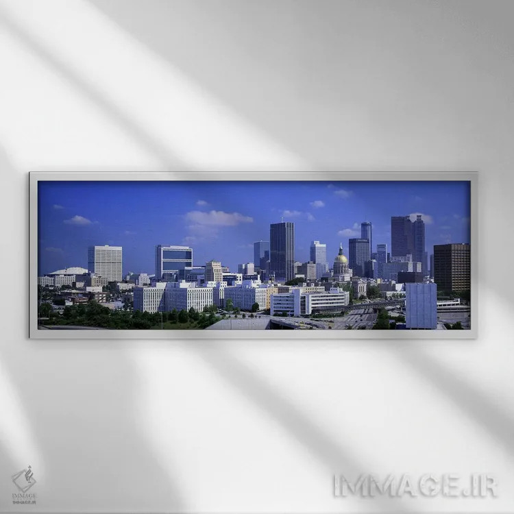تابلو Georgia, USA,آتلانتا، جورجیا، آمریکا اثر پانورامیک ایمجز (استودیو عکاسی عریض) - نمای قابدار سفید