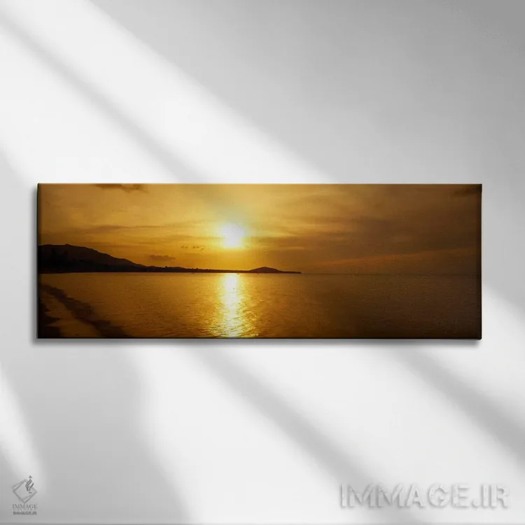 تابلو Ko Samui, Thailand,غروب آفتاب بر فراز دریا، کو سامویی، تایلند اثر پانورامیک ایمجز (استودیو عکاسی عریض) - نمای روبهرو روی دیوار
