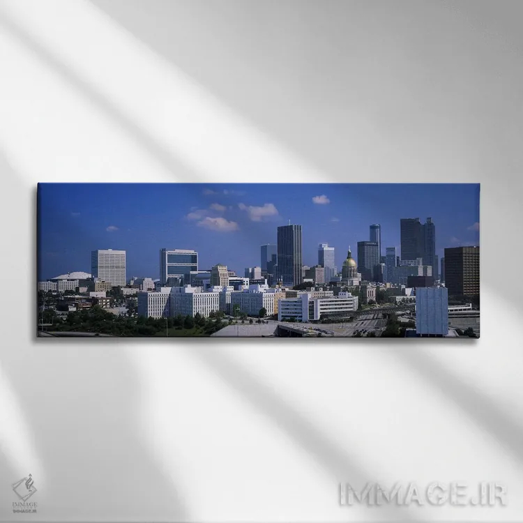 تابلو Atlanta, Georgia, USA #3,آسمانخراشها در شهر، آتلانتا، جورجیا، آمریکا (شماره ۳) اثر پانورامیک ایمجز (استودیو عکاسی عریض) - نمای روبهرو روی دیوار