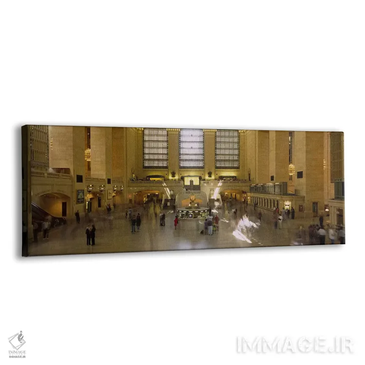 تابلو Manhattan, New York City, New York State, USA,گروهی از افراد در ایستگاه مترو، ایستگاه گرند سنترال، منهتن، نیویورک، ایالت نیویورک، آمریکا اثر پانورامیک ایمجز (استودیو عکاسی عریض) - نمای پرسپکتیو محصول