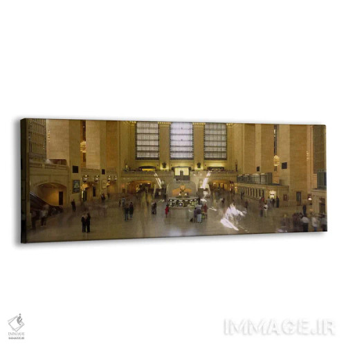 تابلو Manhattan, New York City, New York State, USA,گروهی از افراد در ایستگاه مترو، ایستگاه گرند سنترال، منهتن، نیویورک، ایالت نیویورک، آمریکا اثر پانورامیک ایمجز (استودیو عکاسی عریض) - نمای پرسپکتیو محصول